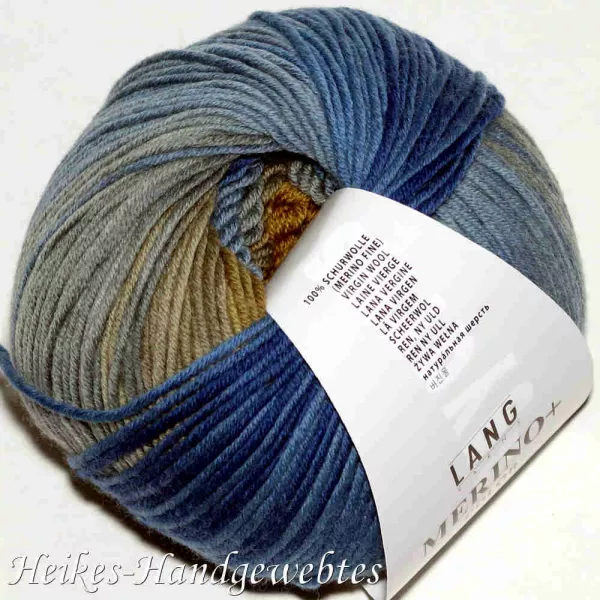 Merino+ Color Ocker-Blau