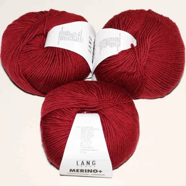 Merino+ Dunkelrot mélange