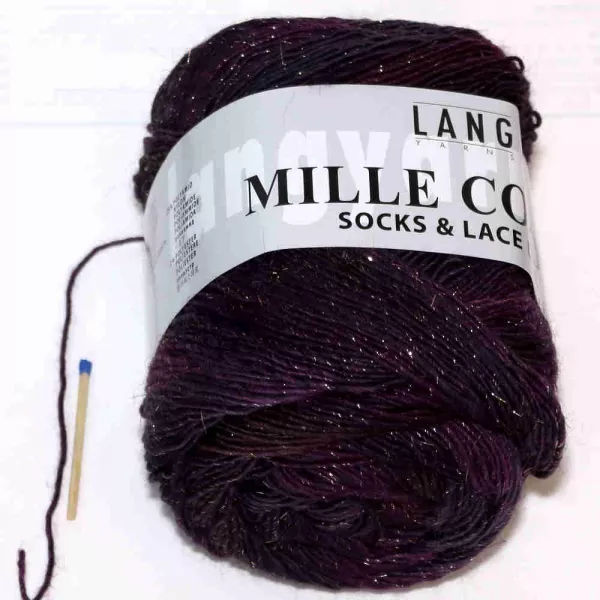 Mille Colori Socks & Lace Luxe Burgund