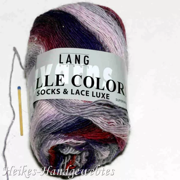 Mille Colori Socks & Lace Luxe Nelke-Rosa-Grau