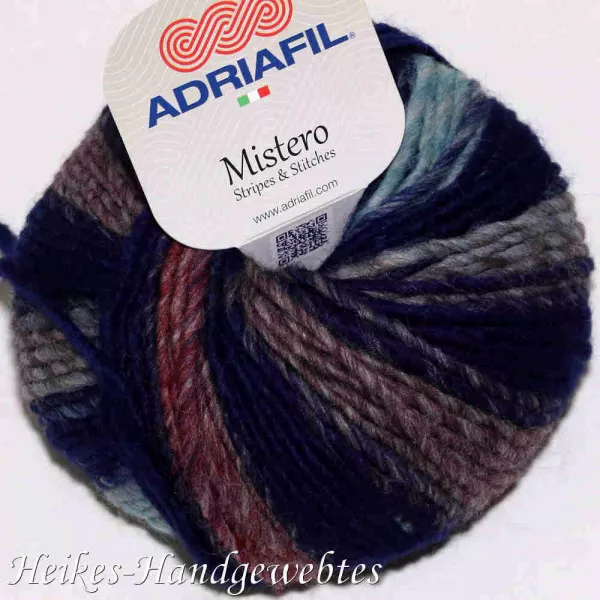 Mistero Stripes & Stitches Blue-Brown-Red stripes