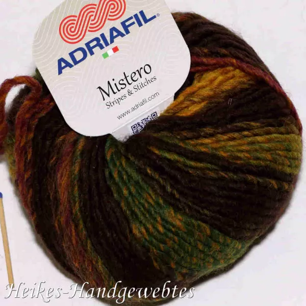 Mistero Stripes & Stitches Orange-Yellow-Green stripes