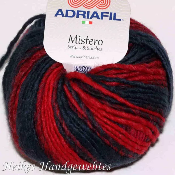 Mistero Stripes & Stitches Red-Orange-Fuchsia stripes