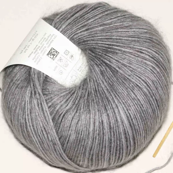 Mohair Cotton Grau