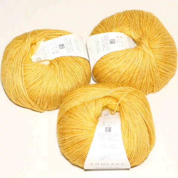 Mohair Cotton Hellsenfgelb