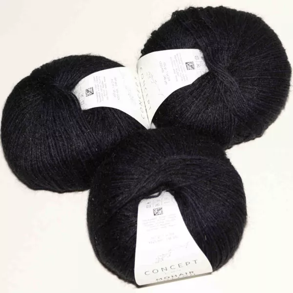 Mohair Cotton Schwarz