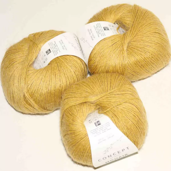 Mohair Cotton Senfgelb