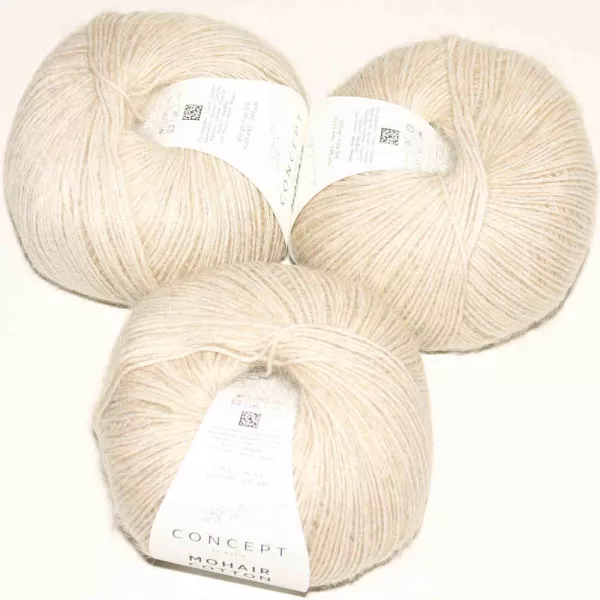 Mohair Cotton Steingrau