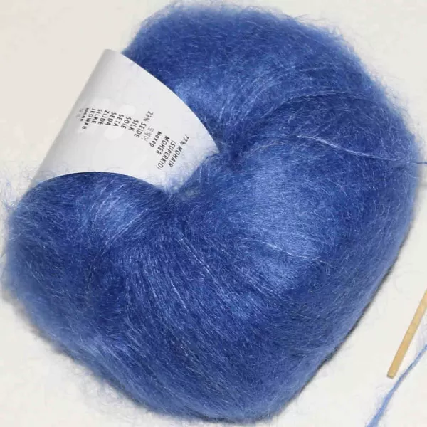 Mohair Luxe Blau