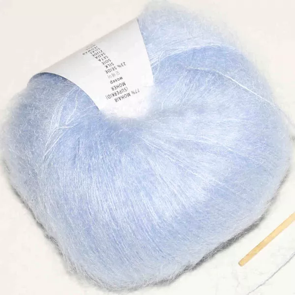 Mohair Luxe Eisblau