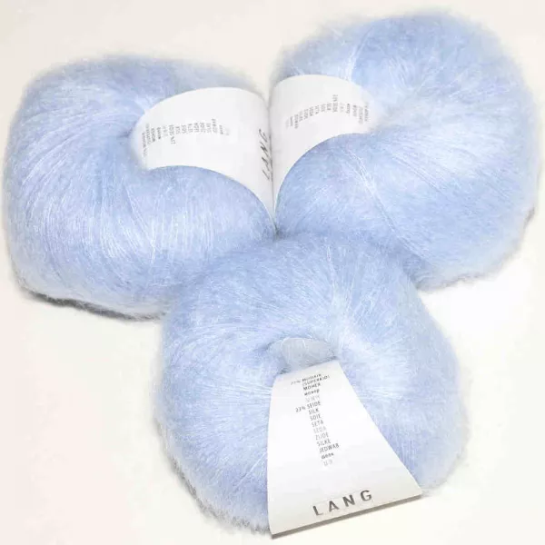 Mohair Luxe Eisblau