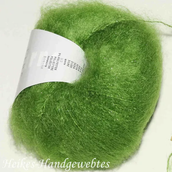 Mohair Luxe Lamé Hellgrün