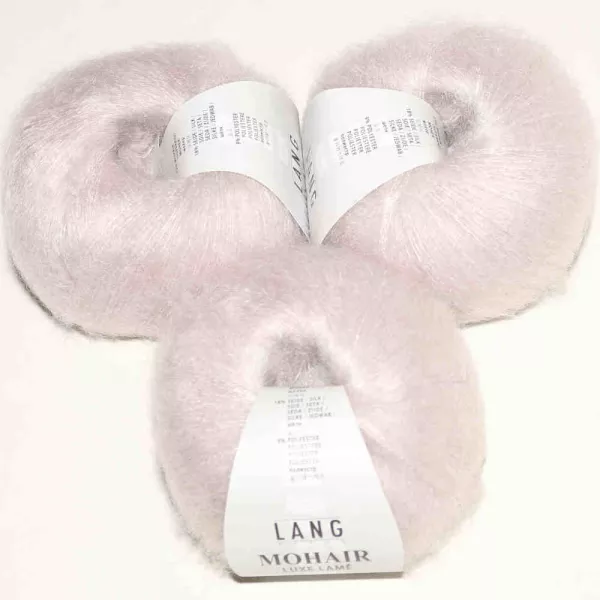 Mohair Luxe Lamé Rosa