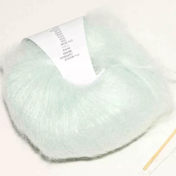 Mohair Luxe Pastellgrün