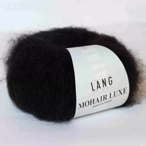 Mohair Luxe Schwarz