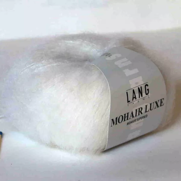 Mohair Luxe Weiß