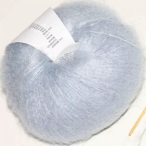 Mohair Luxe Wolkenblau