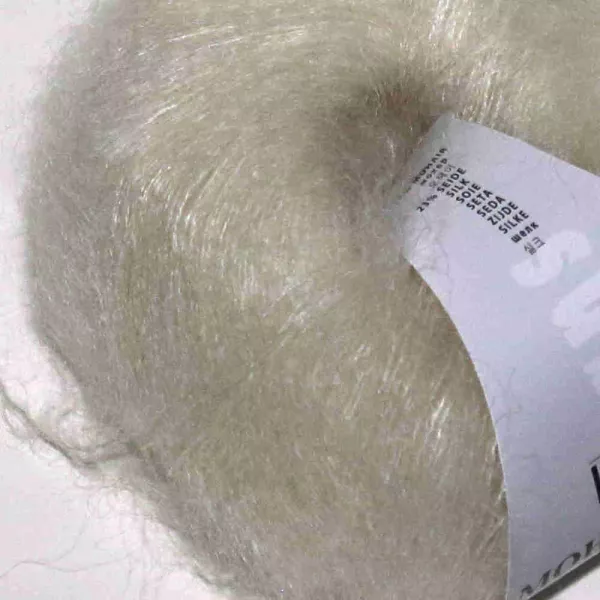 Mohair Luxe Wollweiß