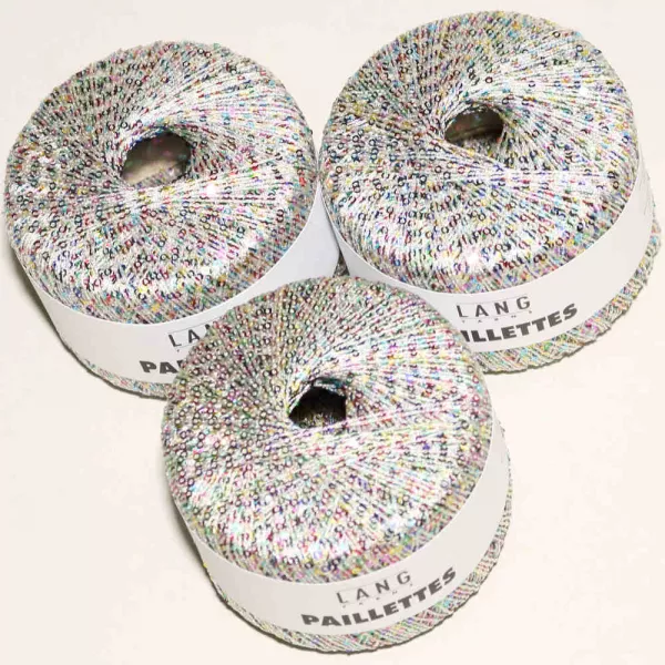 Paillettes Weiß-Bunt