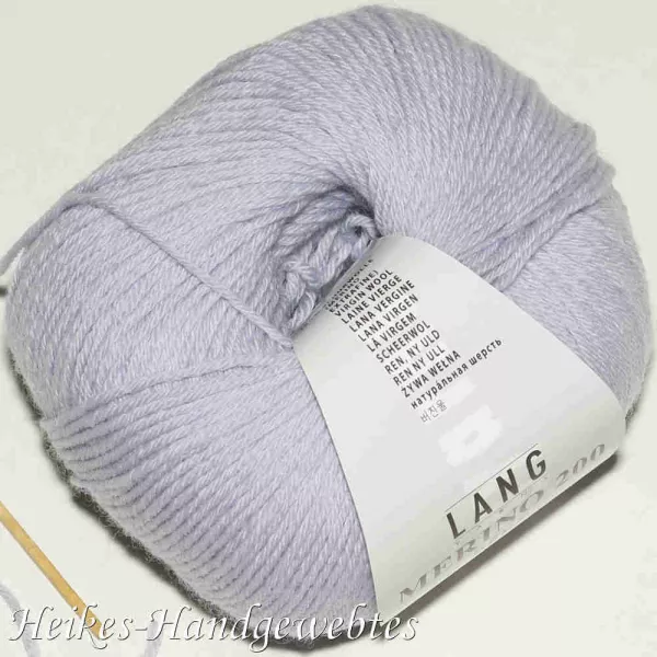 Perlgrau Merino 200 Bebe