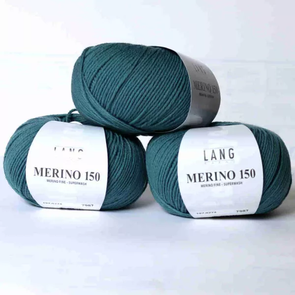 Petrol-Grün Merino 150