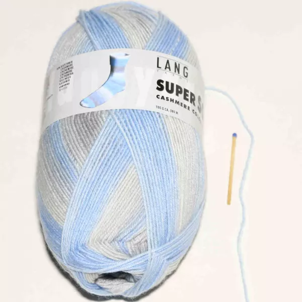 Super Soxx Cashmere Color Blau-Grau