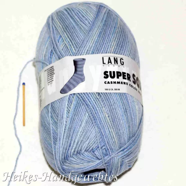 Super Soxx Cashmere Color Hellblau