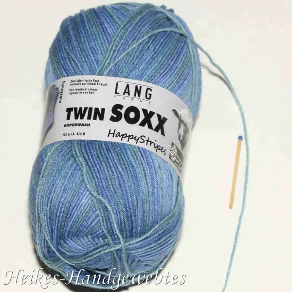 Twin Soxx 4-fach HappyStripes Funnyaqua