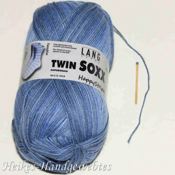 Twin Soxx 4-fach HappyStripes Funnyblue