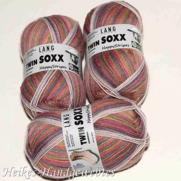 Twin Soxx 4-fach HappyStripes Funnyrainbow