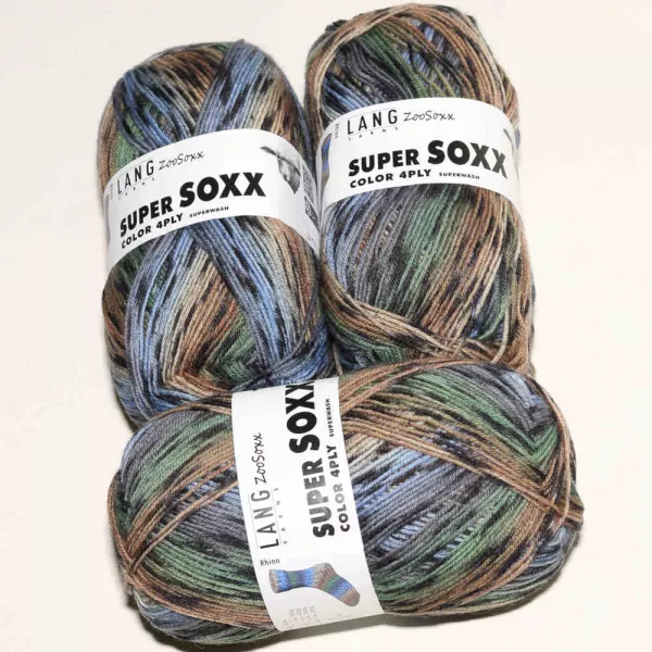 ZooSoxx Rhino SuperSoxx Color 4fach