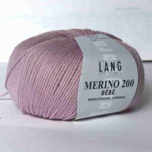 Pastell-Ros Merino 200 Bebe