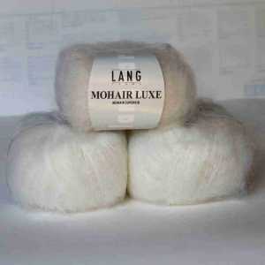 Mohair Luxe Weiß