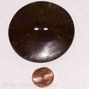Kokosnuss-Knopf rund lackiert 50mm
