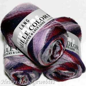 Mille Colori Socks & Lace Luxe Nelke-Rosa-Grau