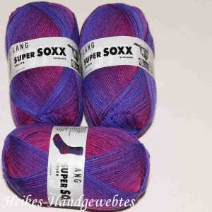 Super Soxx Color 4-fach Blau-Fuchsia