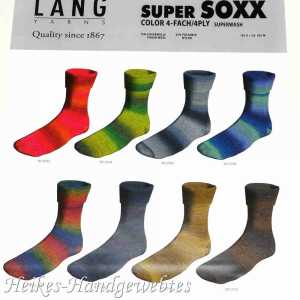 Super Soxx Color 4-fach Silber-Hellgrau