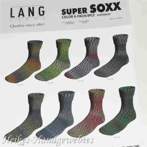 Super Soxx Color 4-fach Limone-Schwarz