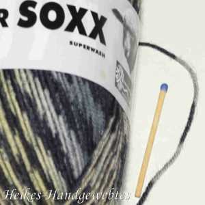 Super Soxx Color 4-fach Gelb-Grau