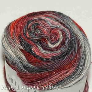 Mille Colori Socks & Lace Luxe Antrhazit-Rot