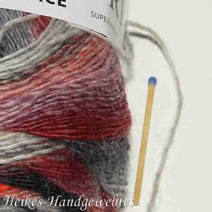 Mille Colori Socks & Lace Anthrazit-Rot