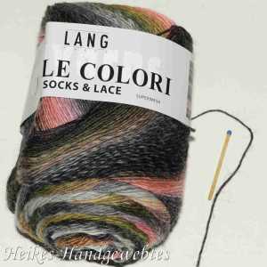 Mille Colori Socks & Lace Grau-Melone