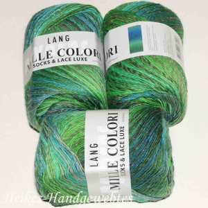 Mille Colori Socks & Lace Luxe Grün-Blau-Grau