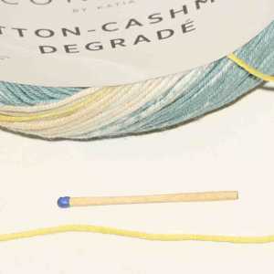 Cotton-Cashmere Degrad Malve-Wasserblau-Camel-Zitronengelb