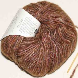 Cotton-Merino Tweed Braun