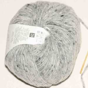 Cotton-Merino Tweed Grau
