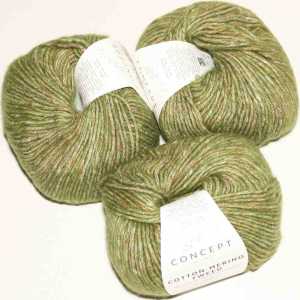 Cotton-Merino Tweed Grün