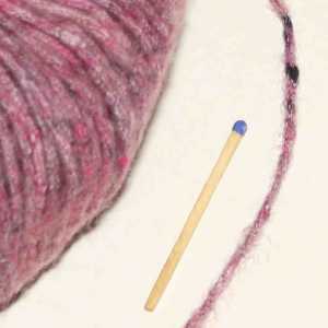 Cotton-Merino Tweed Sehr Dunkelros