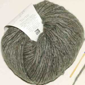 Cotton-Merino Tweed Schwarzgrn