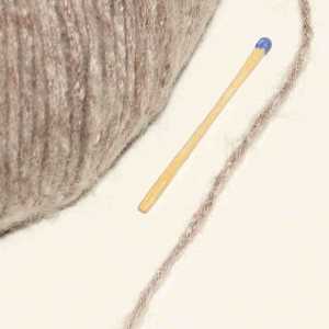 Cotton-Merino Tweed Rehbraun